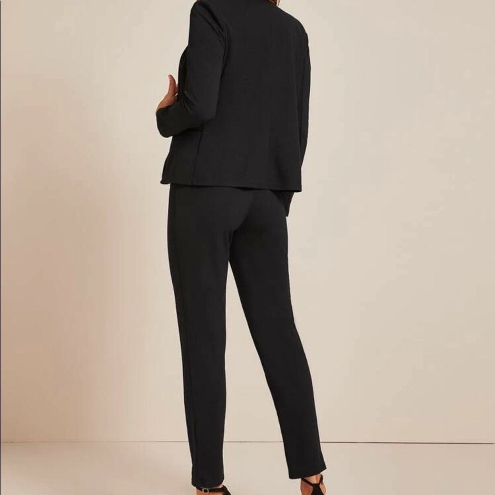 Blazer & pants suit black tailored work office - Picture 3 of 4